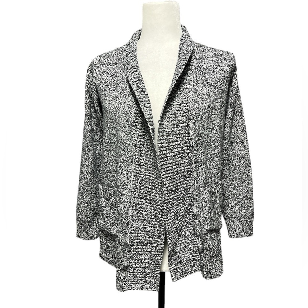 ROOTS Knitted Salt & Pepper Cardigan Sweater